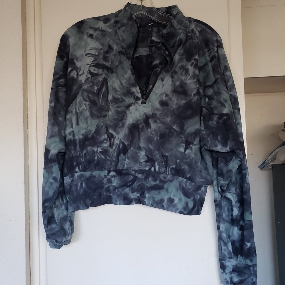Lululemon Blue and Green Tye Dye Jacket